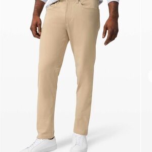 Lululemon Men's ABC Classic 5-Pocket Pant Warpstreme Tan Pant 35x29